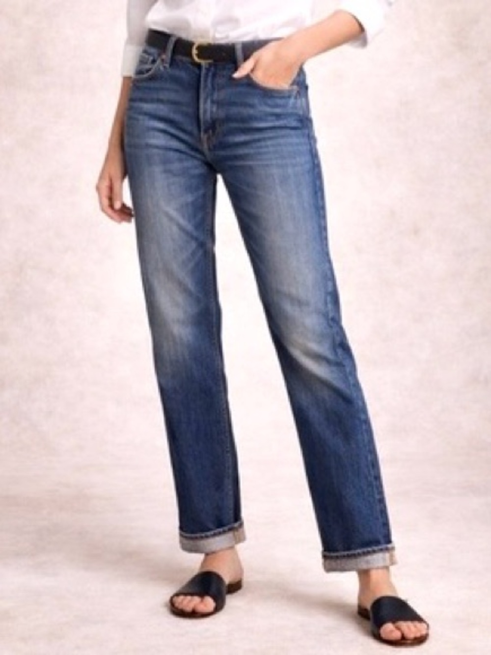 J.Crew Matchstick Slim Straight Jeans 29R Indigo Wash Stretch Style 80280 EUC